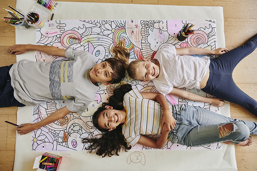 Colouring in offers therapeutic benefits for young children