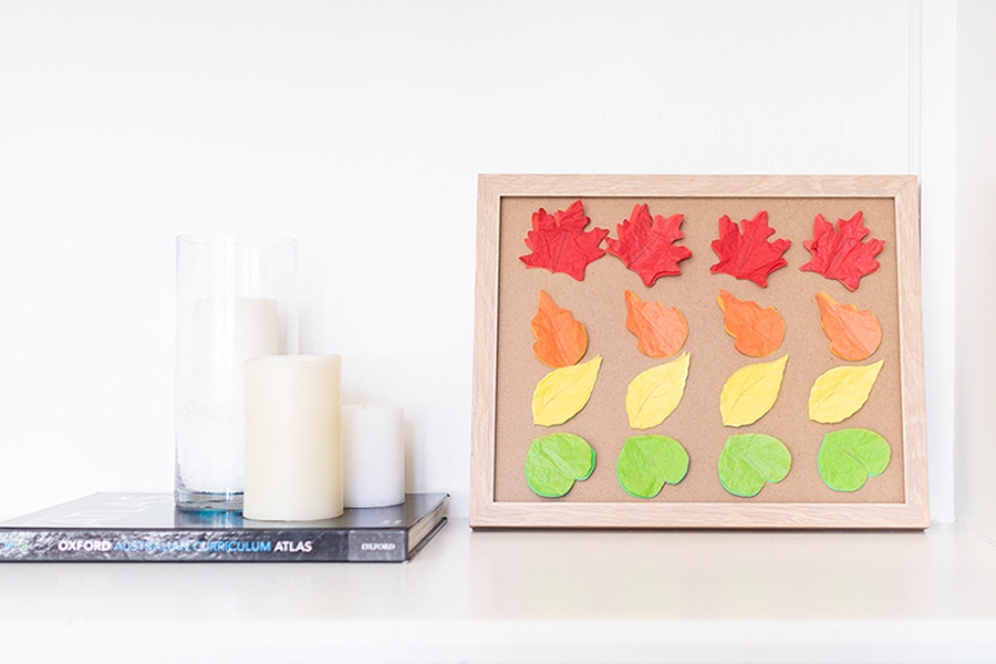 How to make autumn leaves art for kids