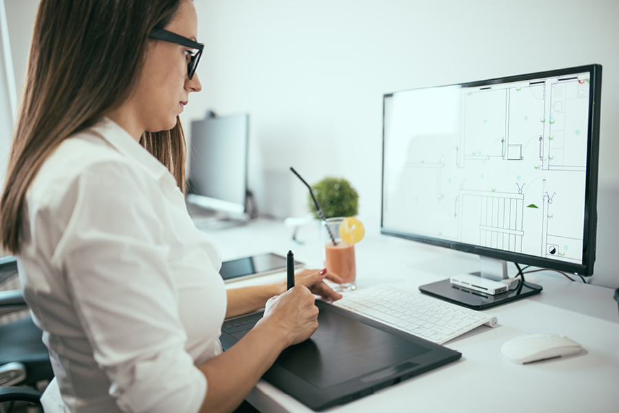 Practice – and persistence – makes perfect when learning how to use a Wacom tablet.