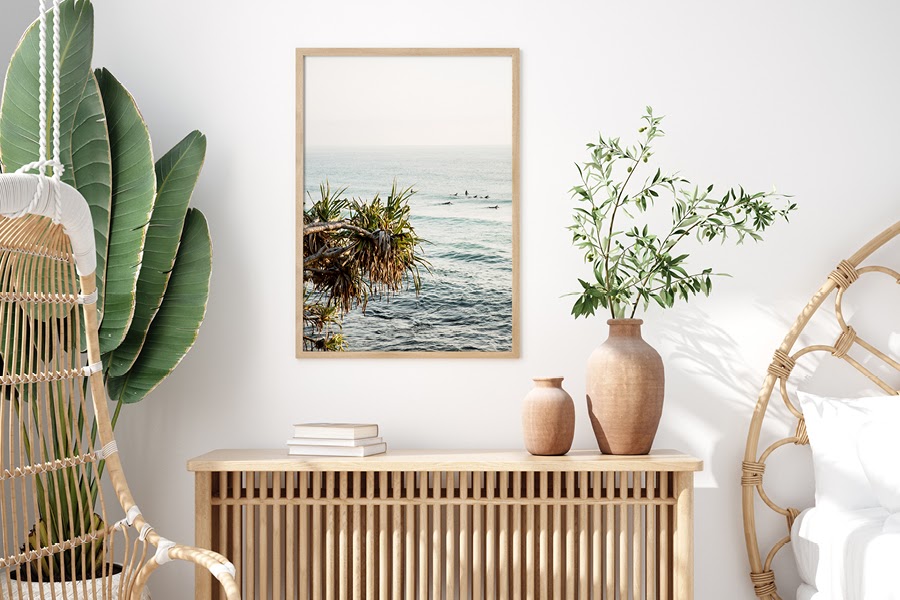 One smart poster decoration idea is to be consistent – choose wall art that works with your established interiors style.