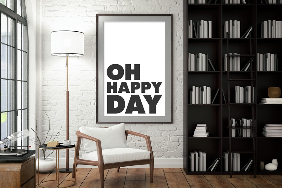 Monochrome is a cool poster decoration idea that brings instant sophistication to any room.