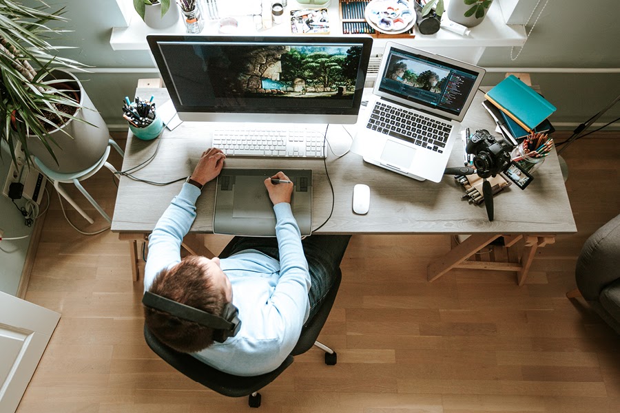 An ergonomic chair and desk can make all the difference to your level of comfort.