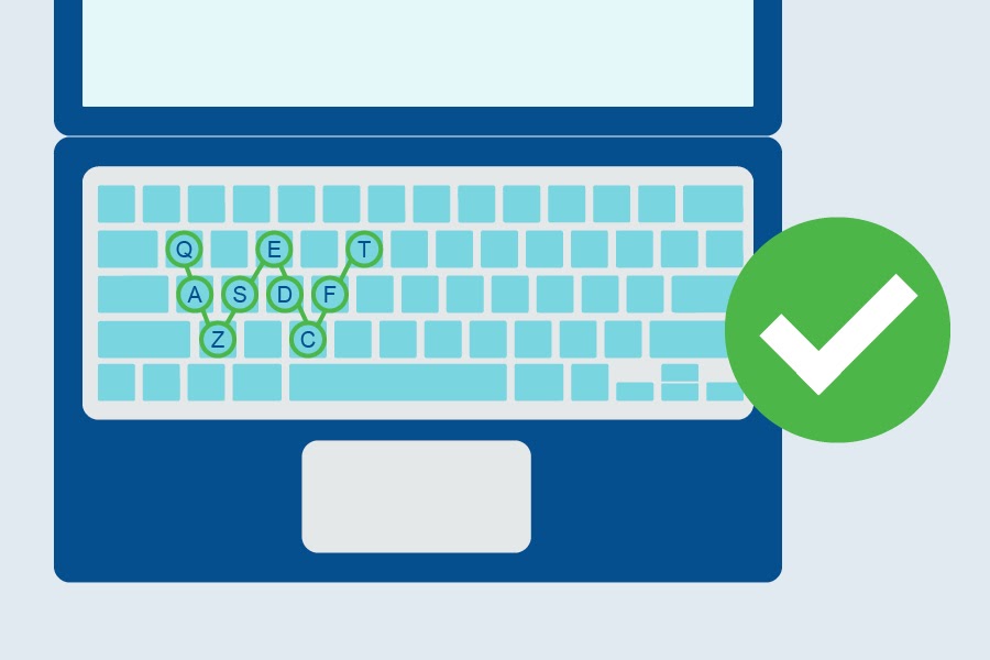 A good password includes a mixture of different characters, symbols, numbers and punctuation.
