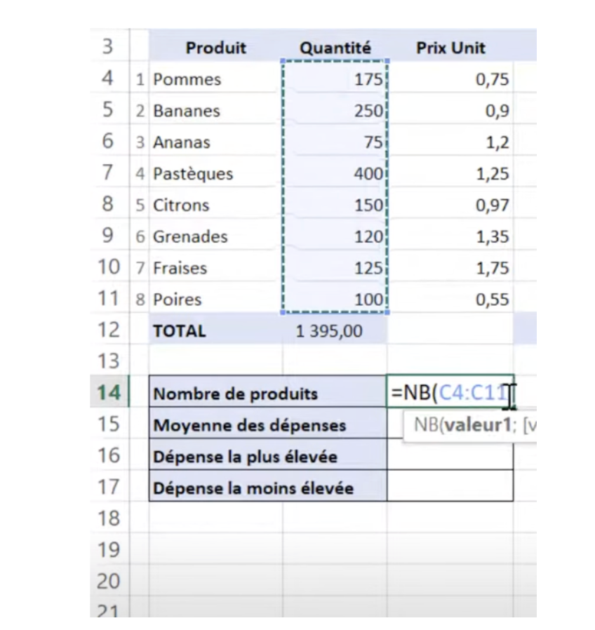 10 formules à connaître pour bien débuter sur Excel