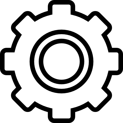Settings wheel icon