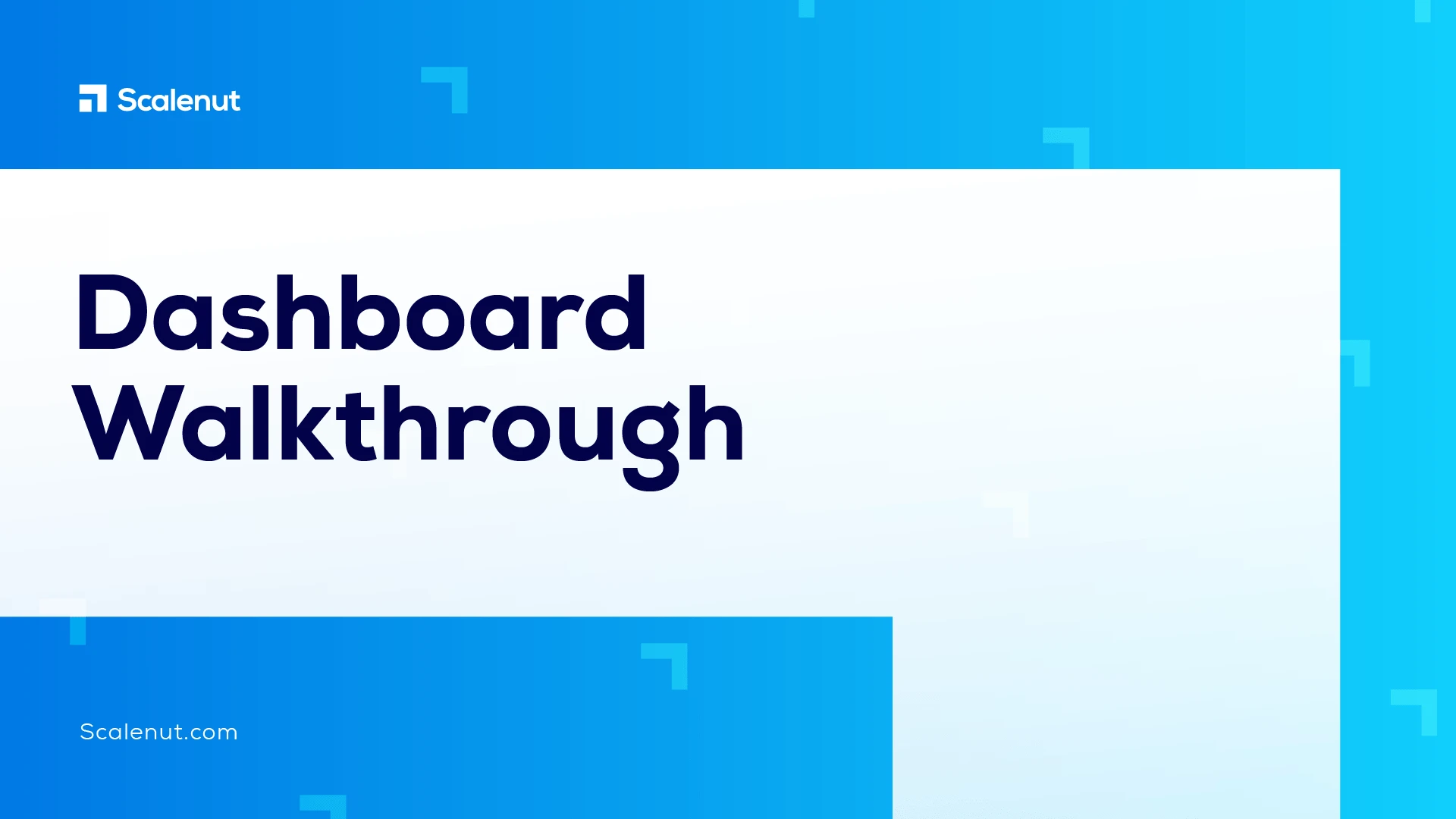 Dashboard Walkthrough