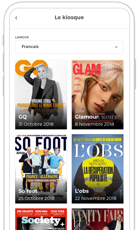 presse numérique loungeup application mobile