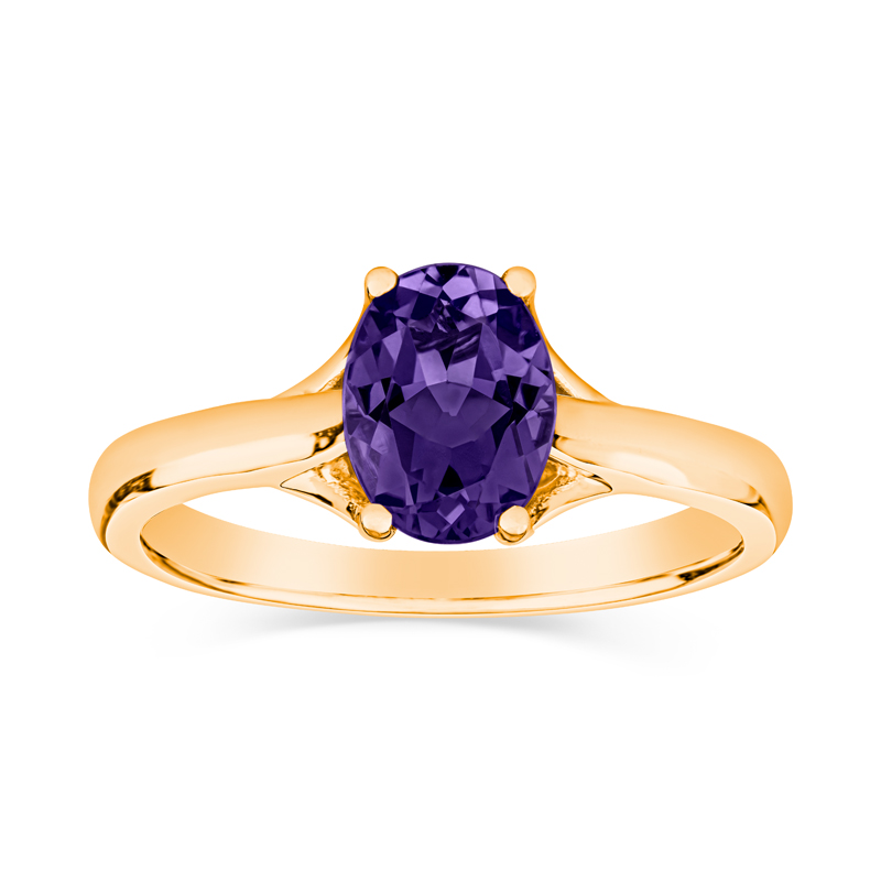 Simple oval gemstone rings | Jabel