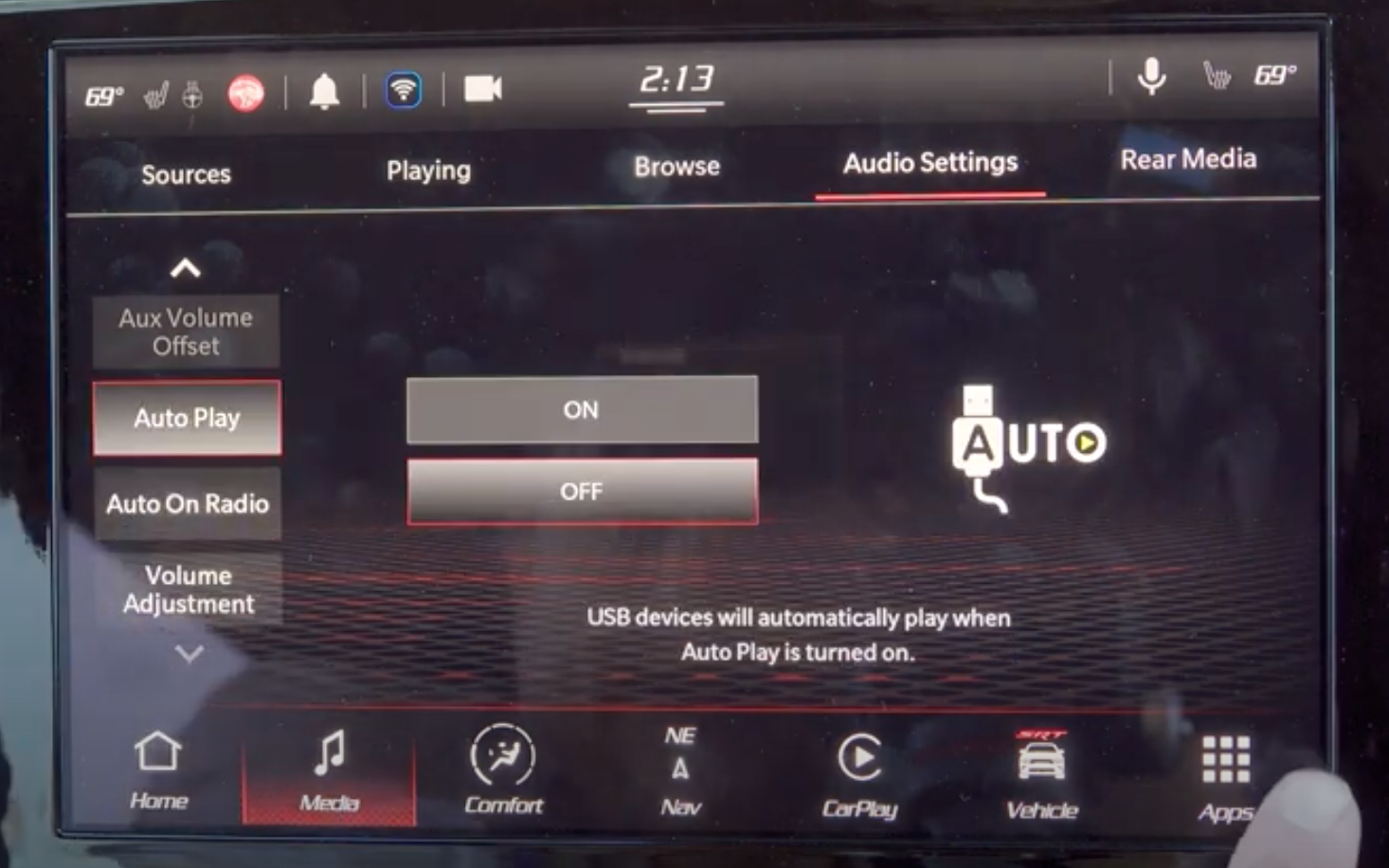 2021 Dodge Durango Infotainment Settings Sounds