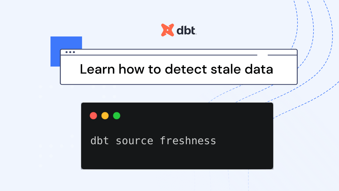 How to use dbt source freshness tests to detect stale data Datafold