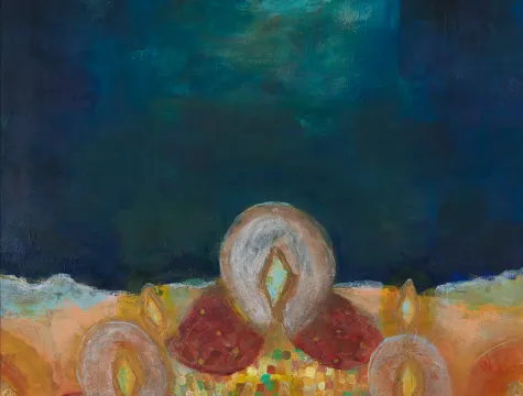 Christmas At Emmanuel painting