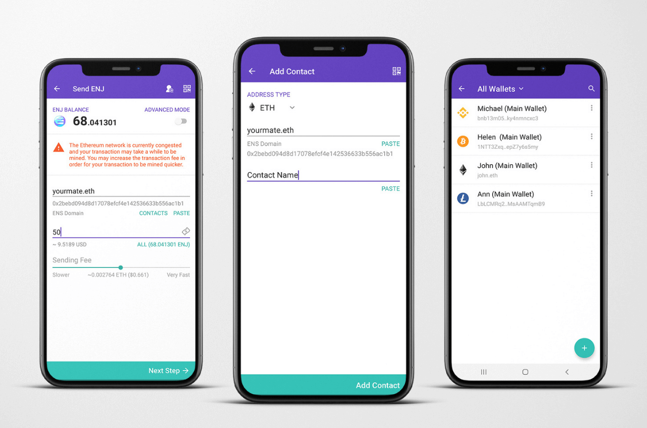 Enjin Wallet: Contacts Update