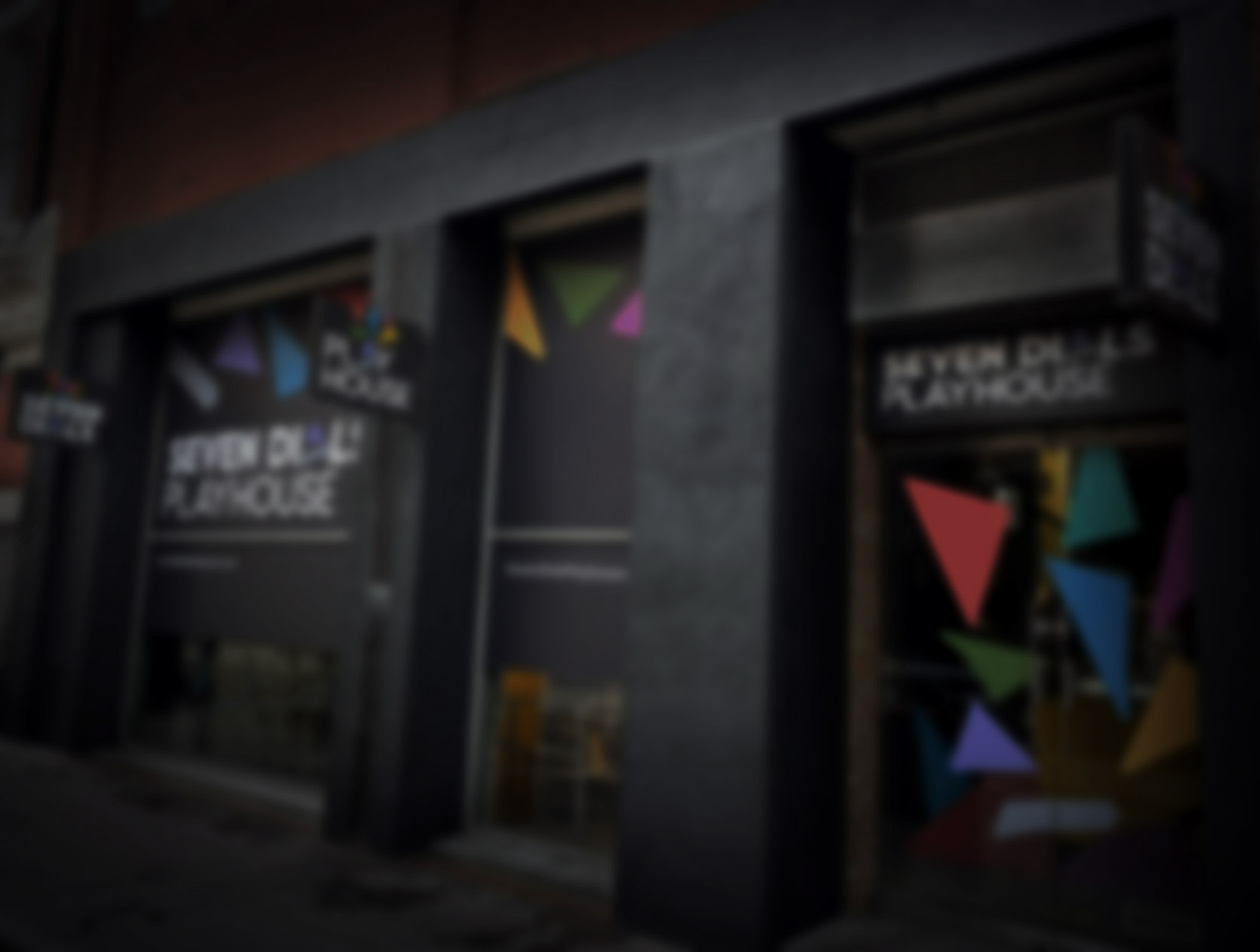 A blurred image of the  Seven Dials 