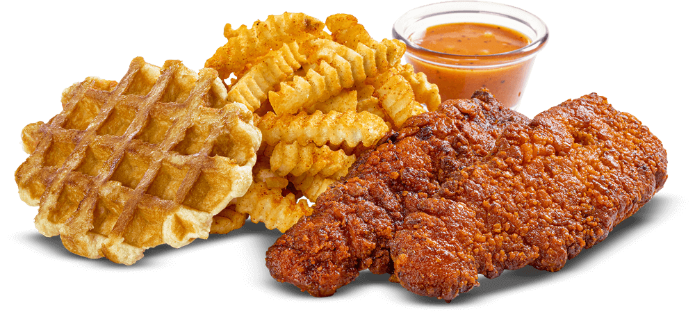 2 Tenders & Waffle