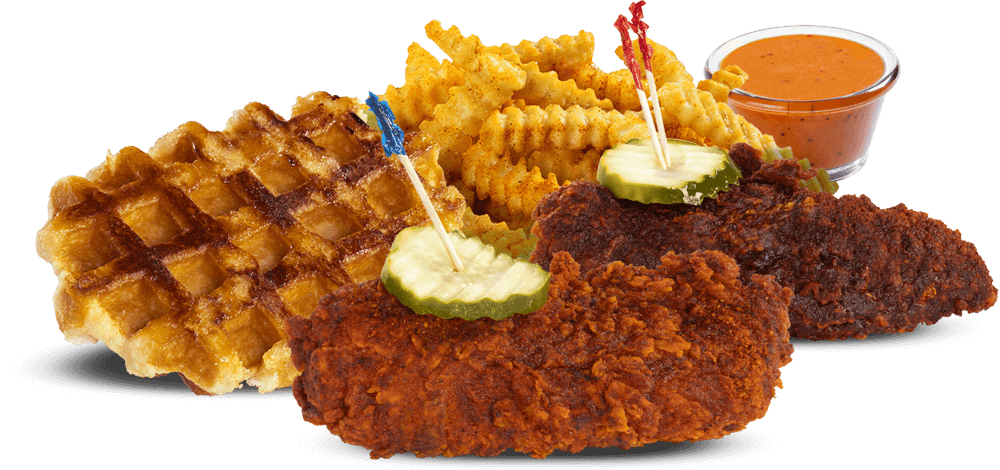 Tenders & Waffle