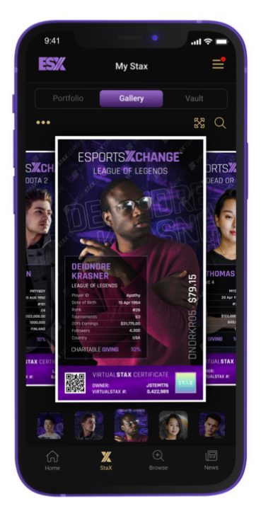 Image of VirtualStax App on mobile phone