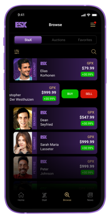 Image of VirtualStax App on mobile phone