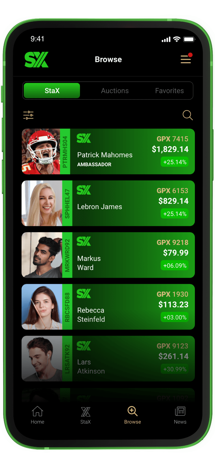 Image of VirtualStax App on mobile phone
