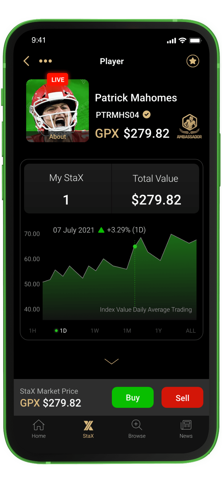 Image of VirtualStax App on mobile phone