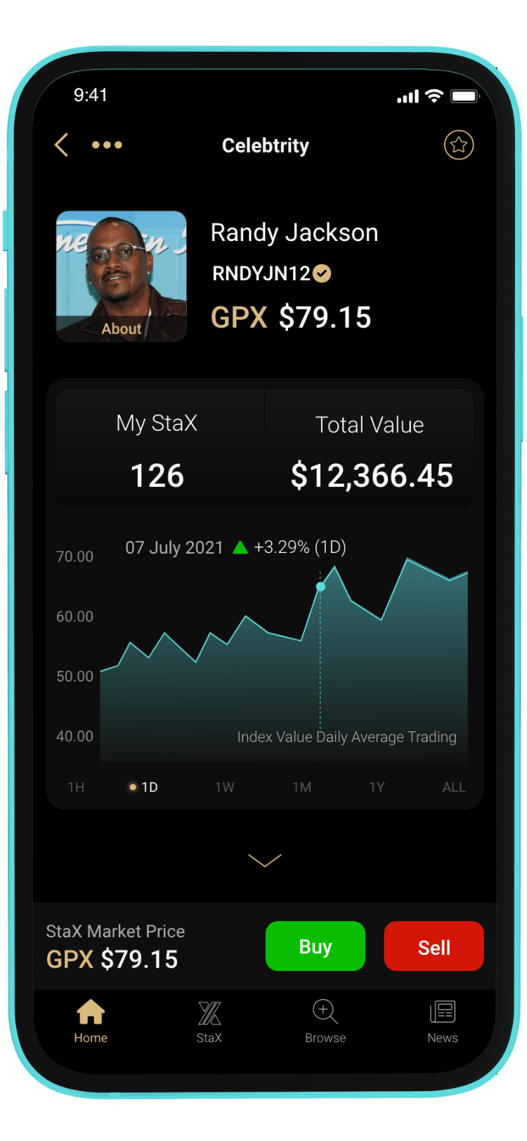 Image of VirtualStax App on mobile phone