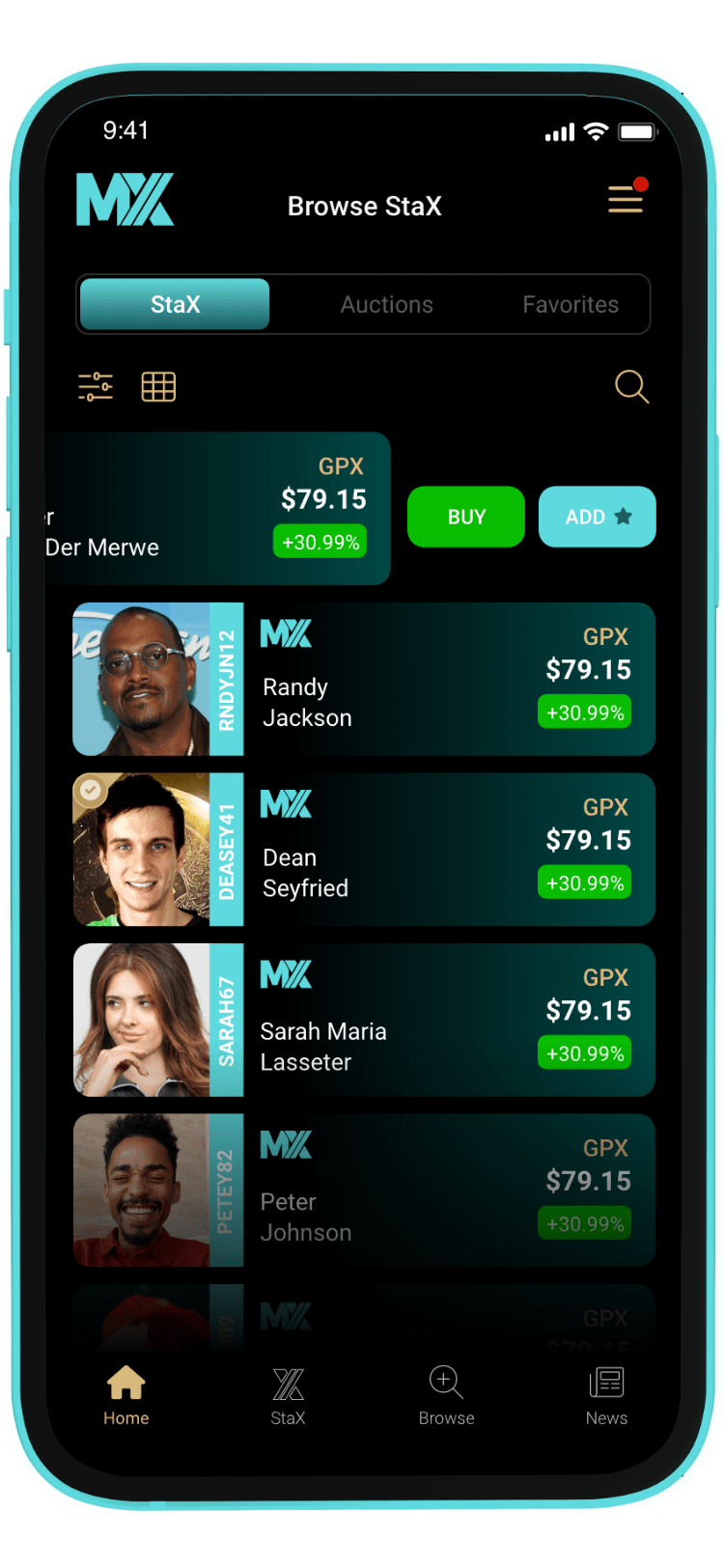 Image of VirtualStax App on mobile phone