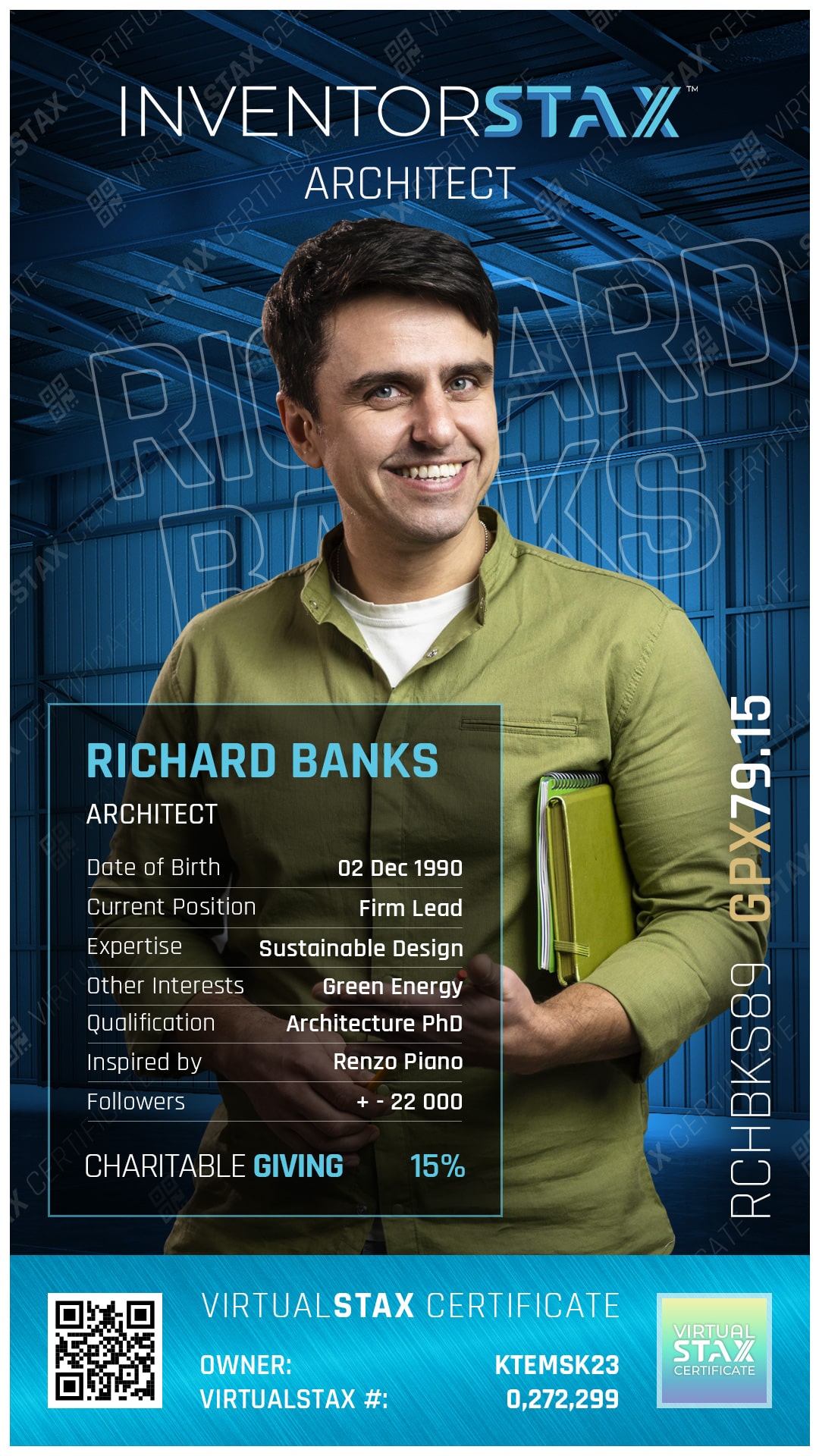 INX Trade Card Richard Banks