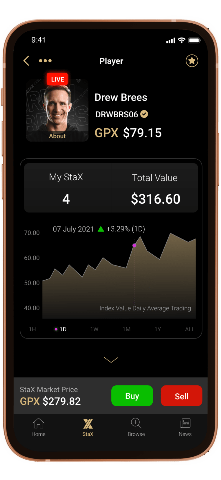 Image of VirtualStax App on mobile phone