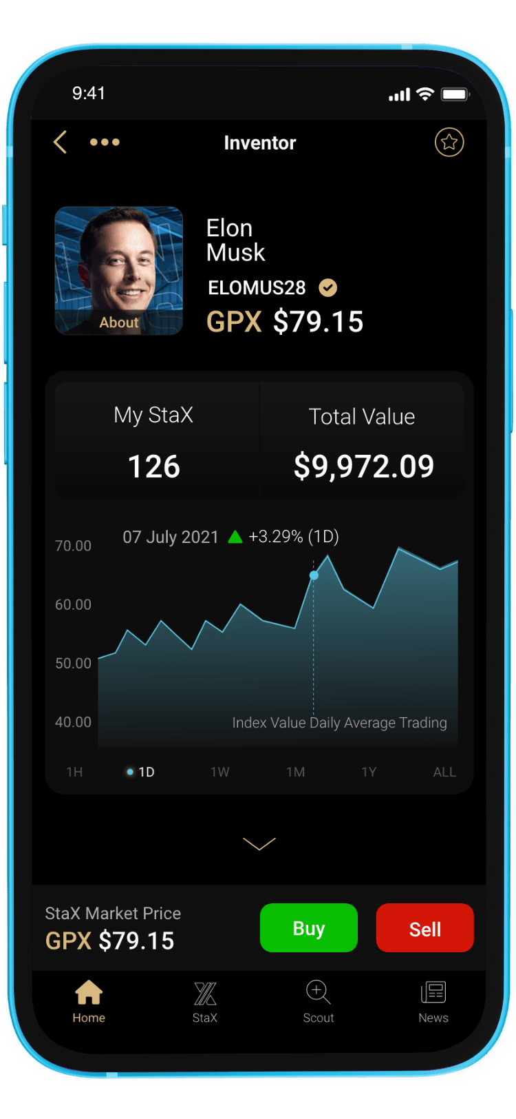 Image of VirtualStax App on mobile phone