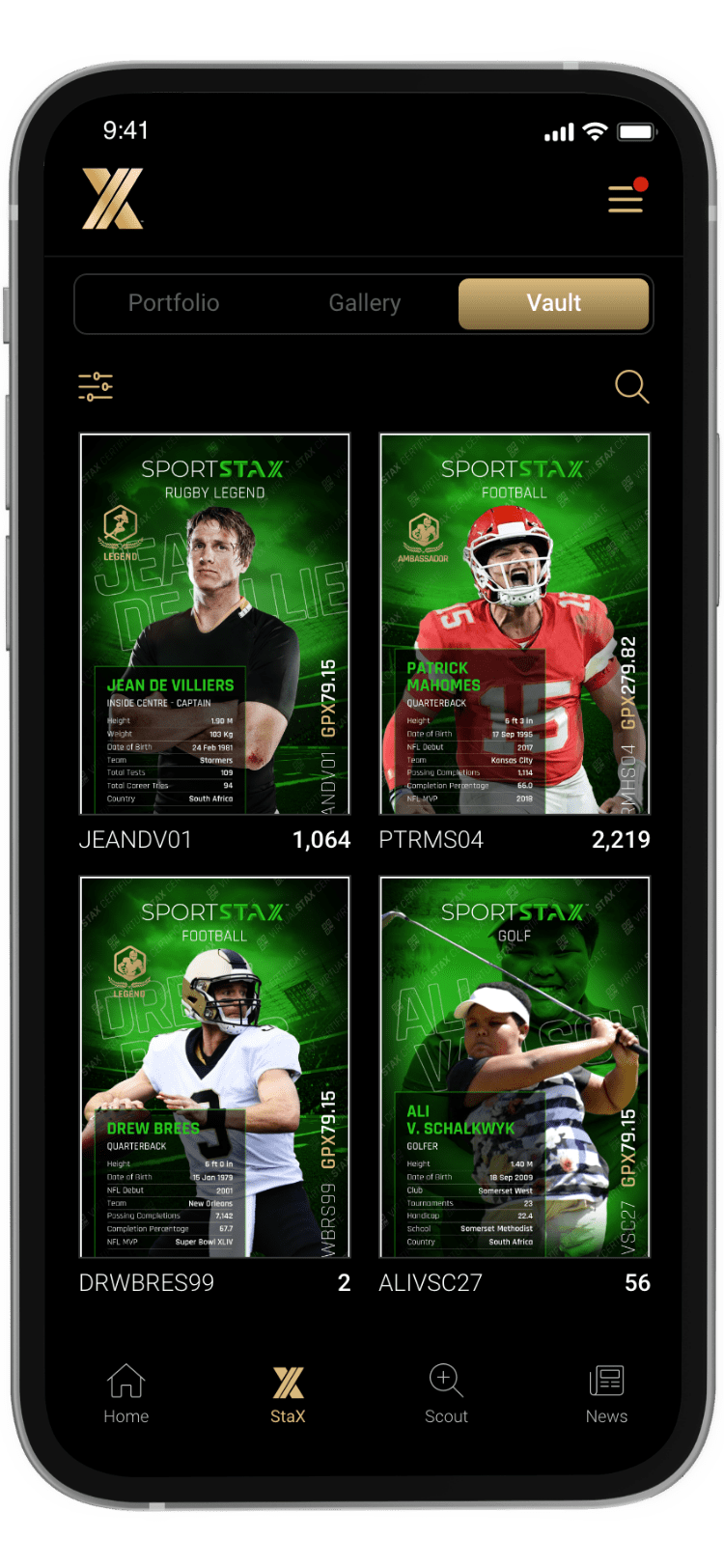 Image of VirtualStax App on mobile phone