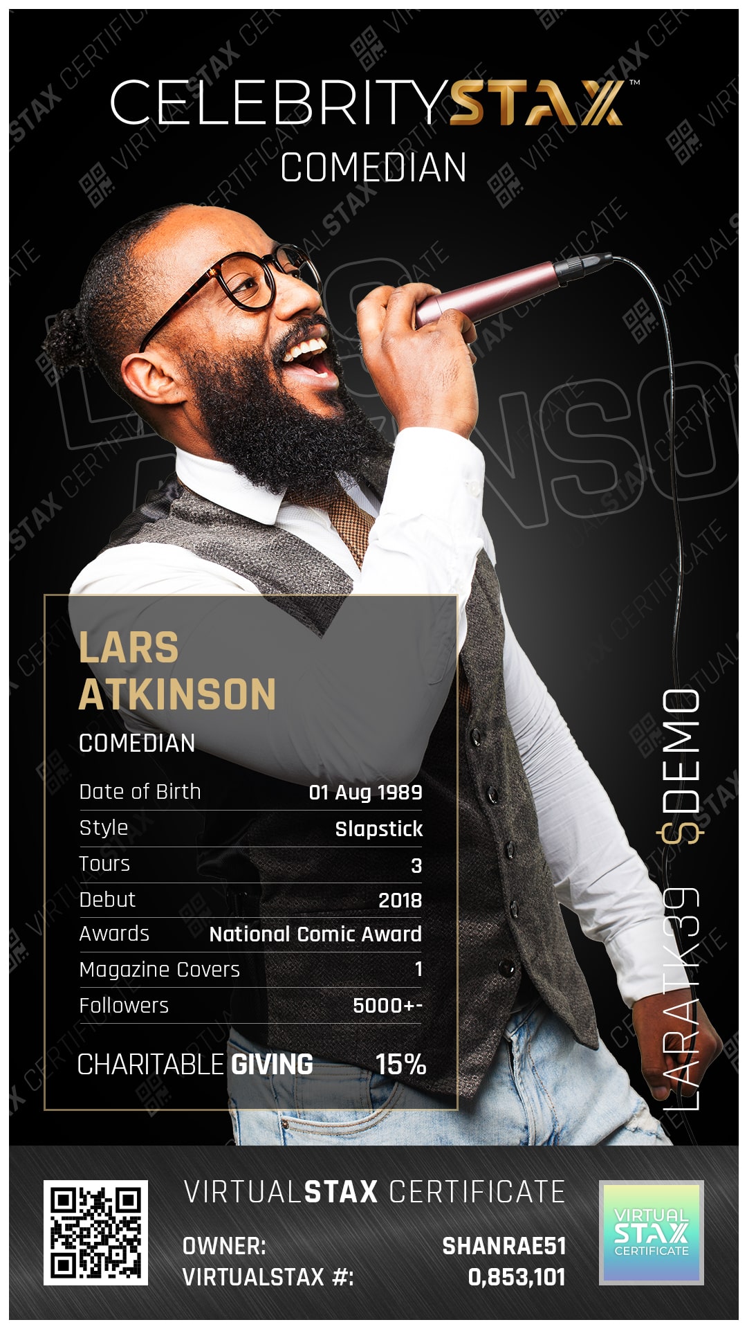 CX Trade Card Lars Atkinson