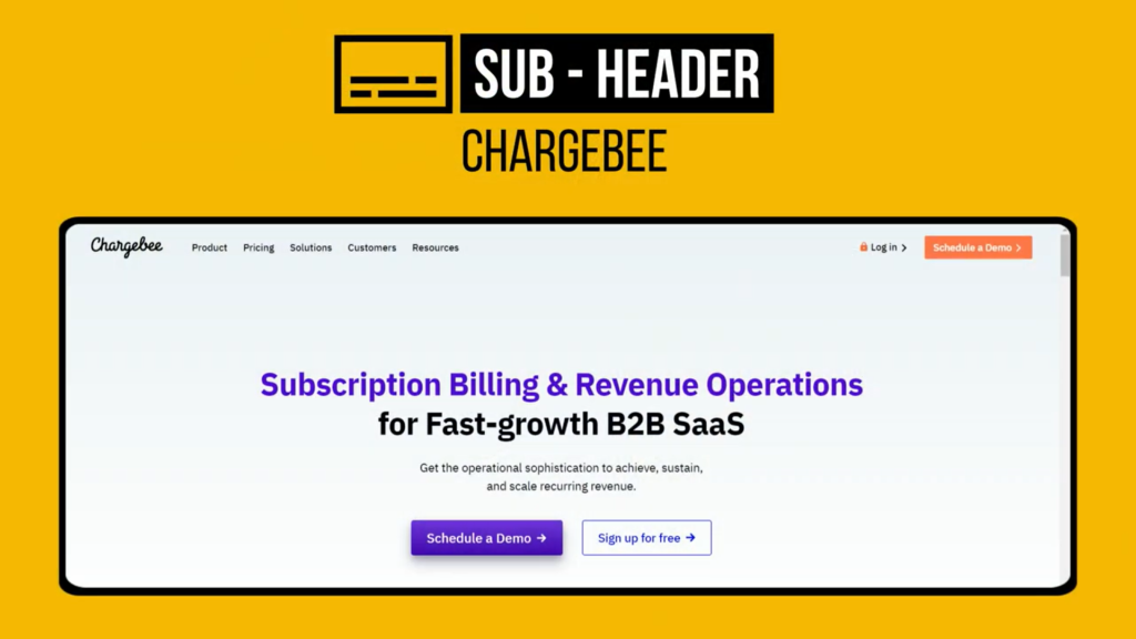 chargebee example for best Lead generation landing page best practices