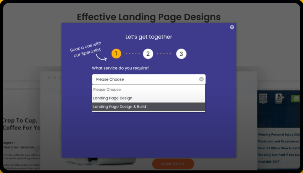 Split form elements in multi-steps