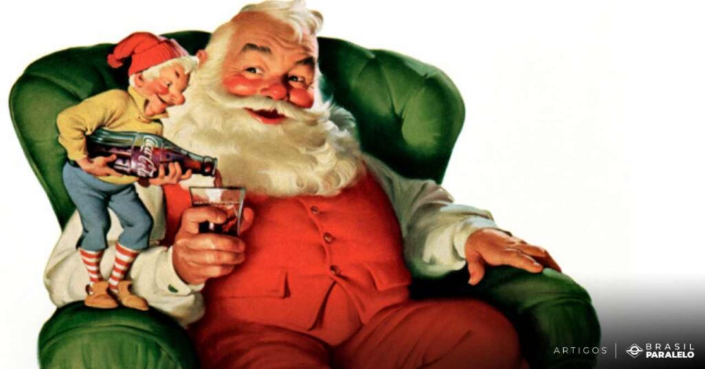 Papai-Noel-de-Sundblom-oleo-sobre-tema