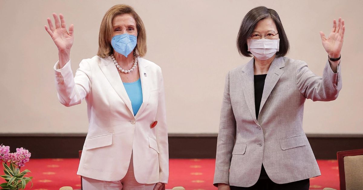 nancy pelosi em taiwan