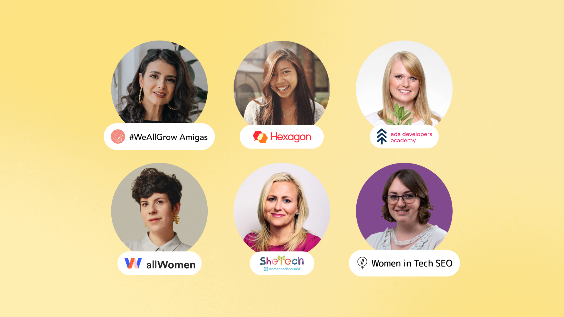 Female-focused communities such as AllWomen, Women of Tech SEO, and more.