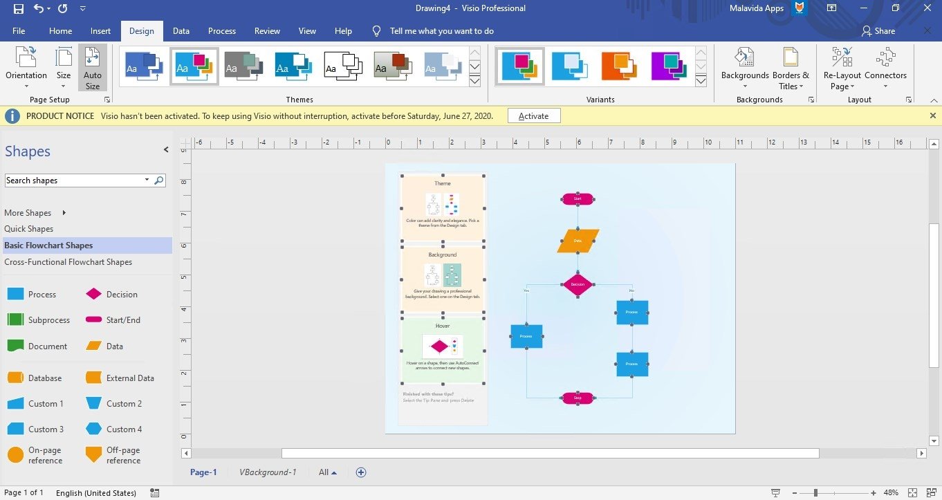 visio alat pembuat flowchart