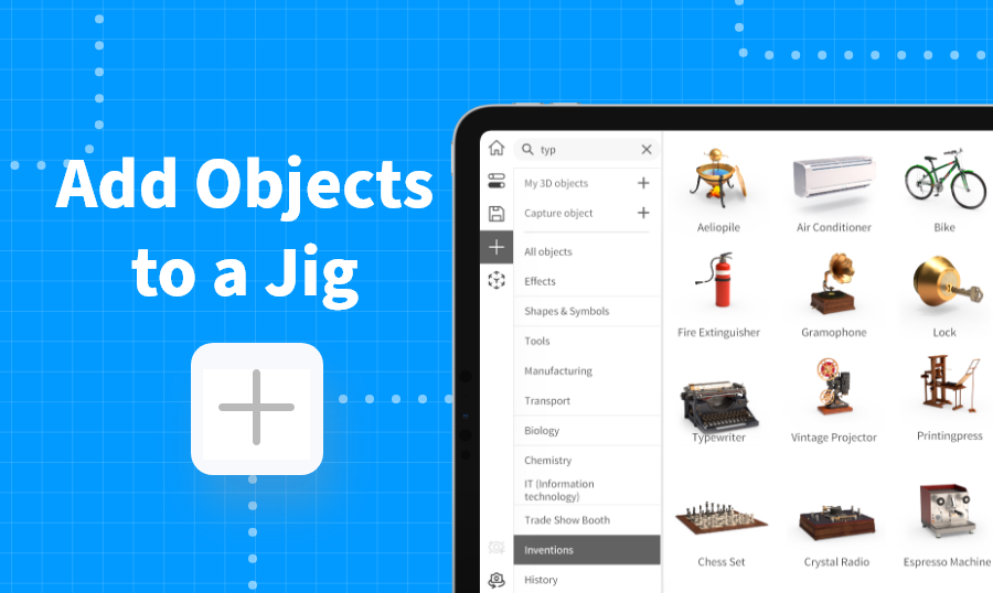 Adding objects to your Jig