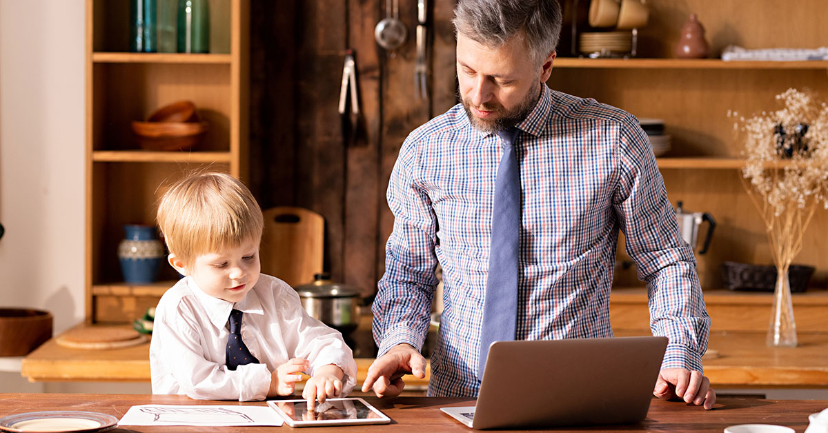 Children imitating the modern garb state. Отвлекла сына. Уставший мужчина в офисе. Hard working father. Hard working father.