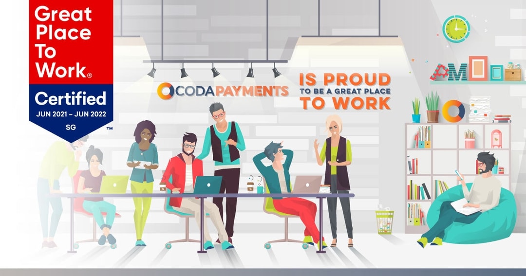 Coda Payments certified as a Great Place To Work™ in Singapore
