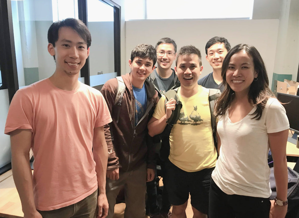 early assembled team photo
