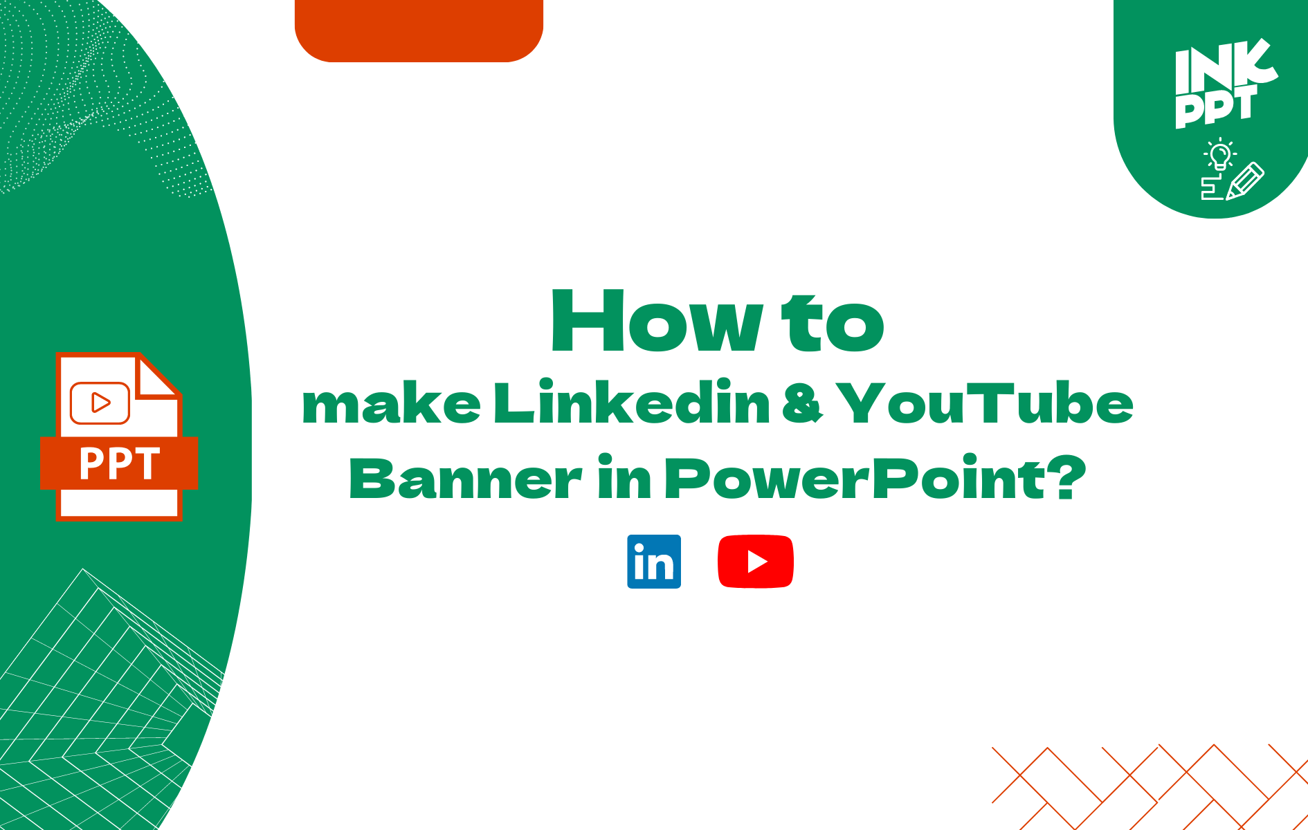 How to Make Linkedin or YouTube Banner in PowerPoint