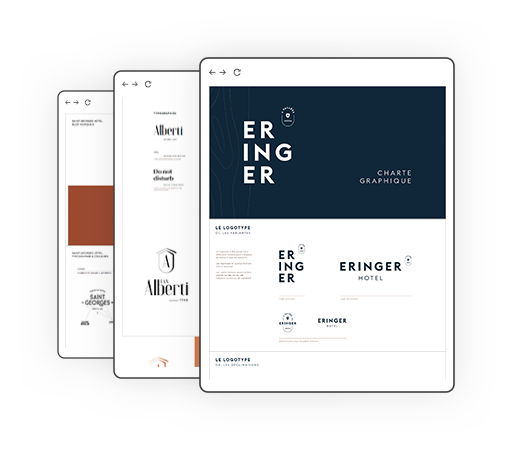 A mockup of tablet screens influence society