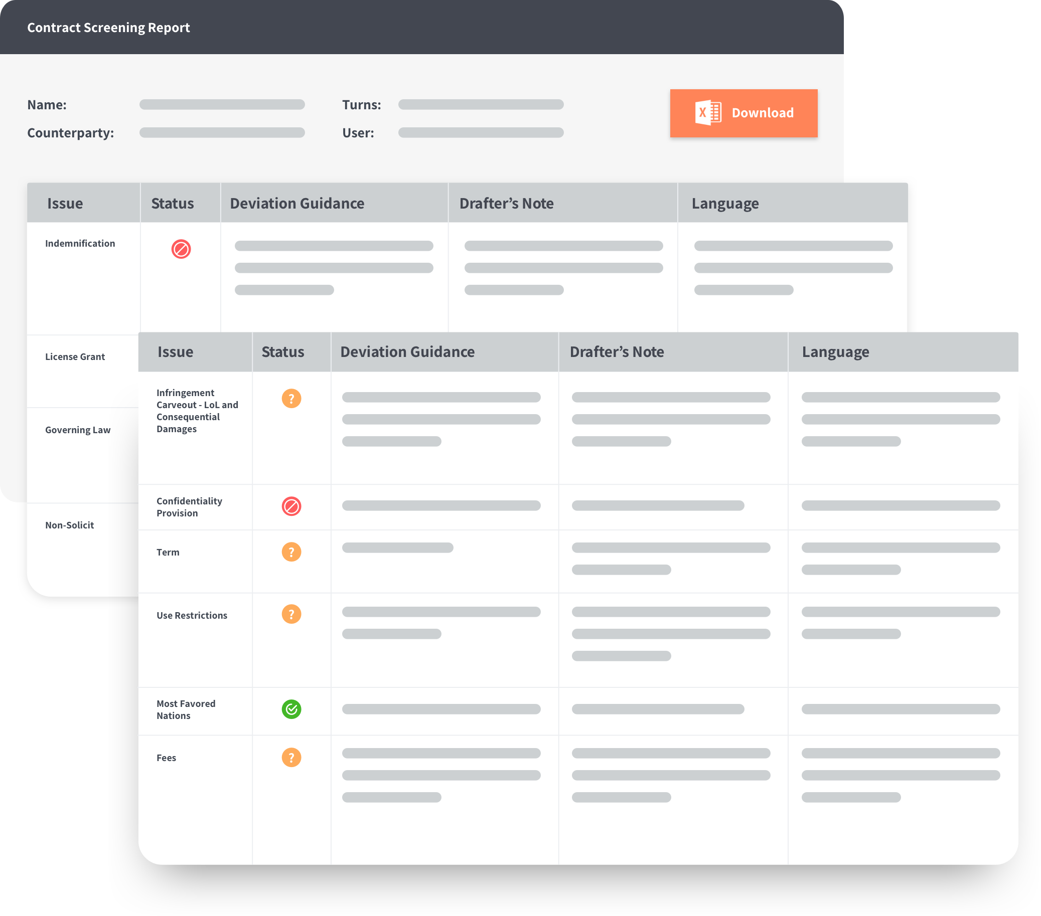 Harness your data with DocJuris's contract analytics.