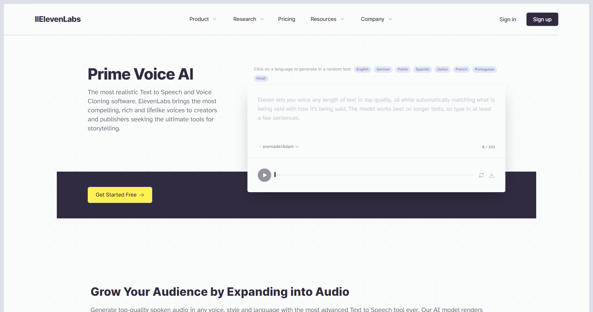 Ai solution eleven labs