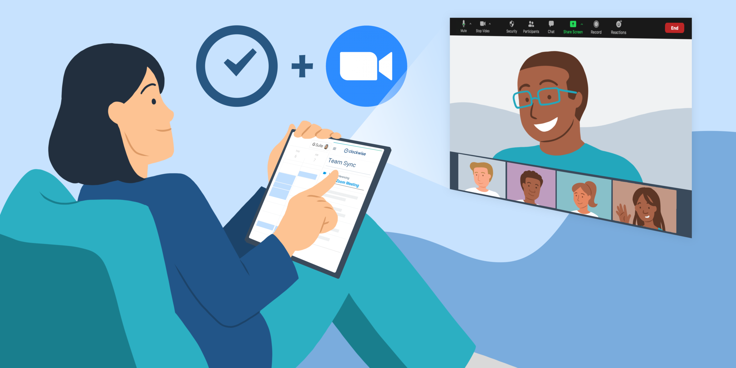 Add a Zoom.us to Your Invites With One Click | Clockwise