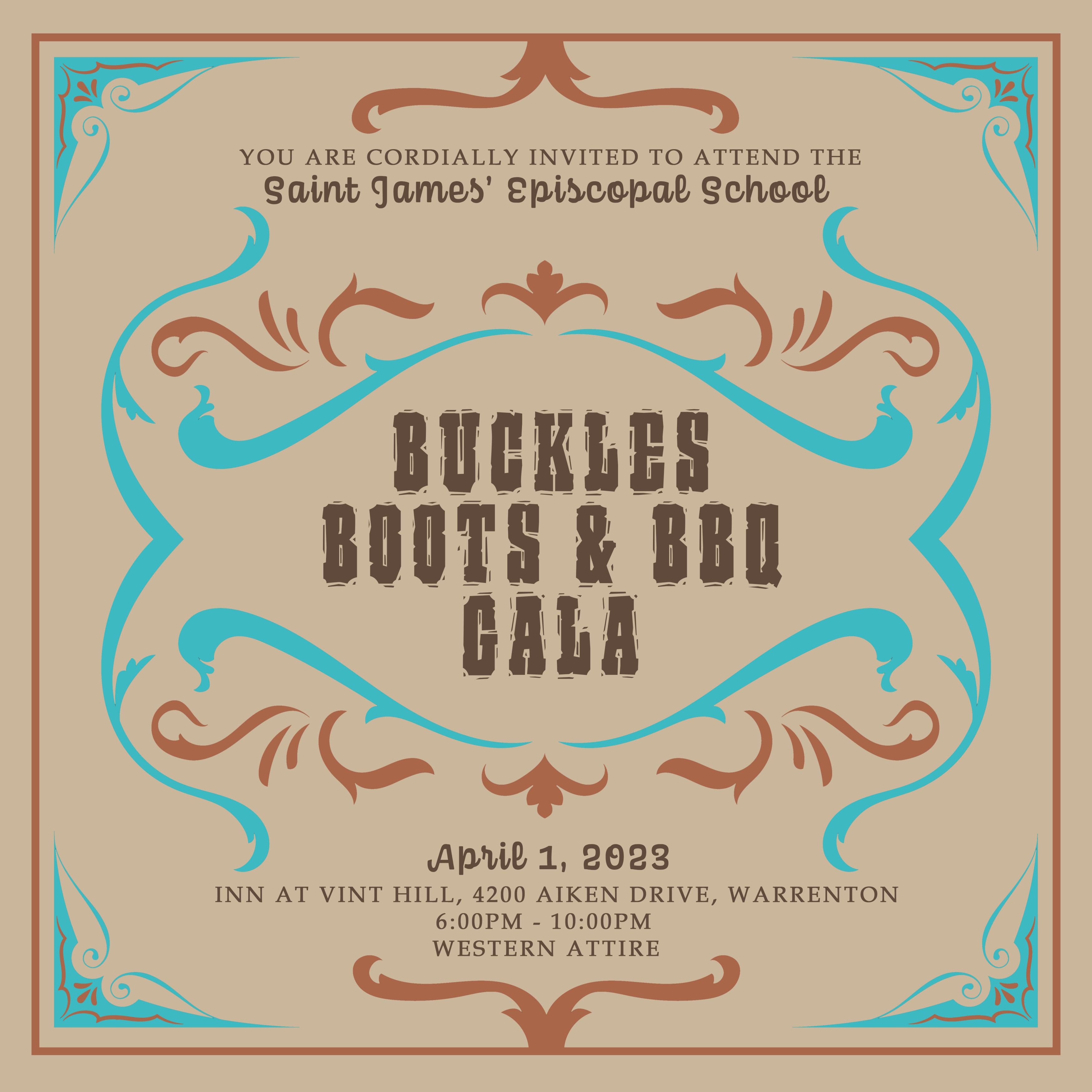 Gala 2023 Buckles, Boots & BBQ Saint James' Episcopal Church Warrenton