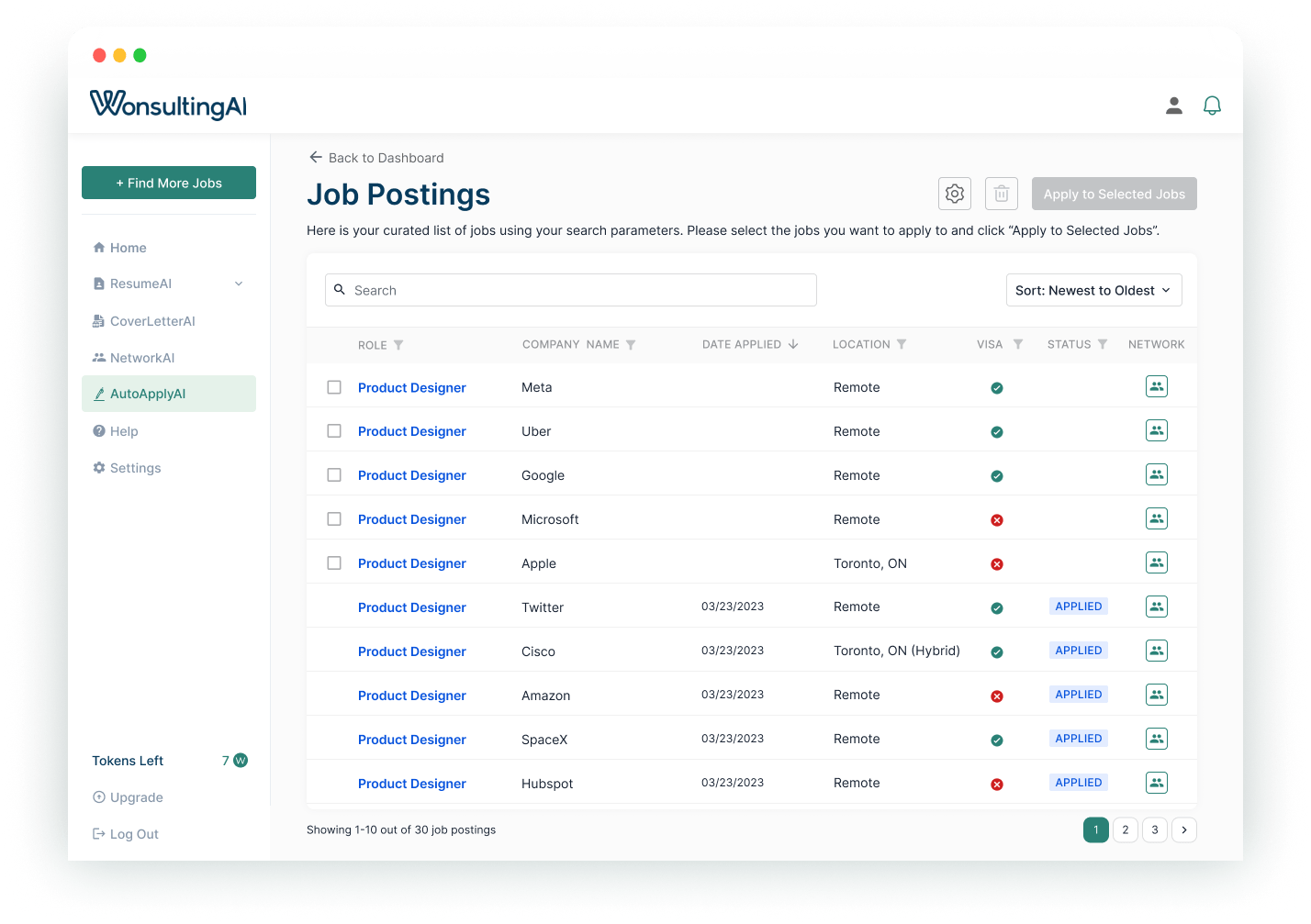 AutoApplyAI Table