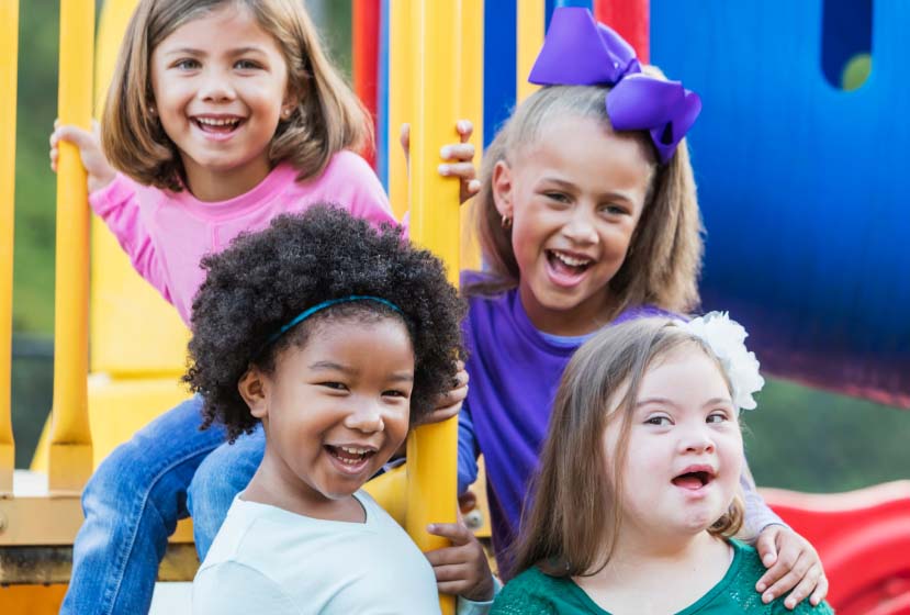 Children on a playground