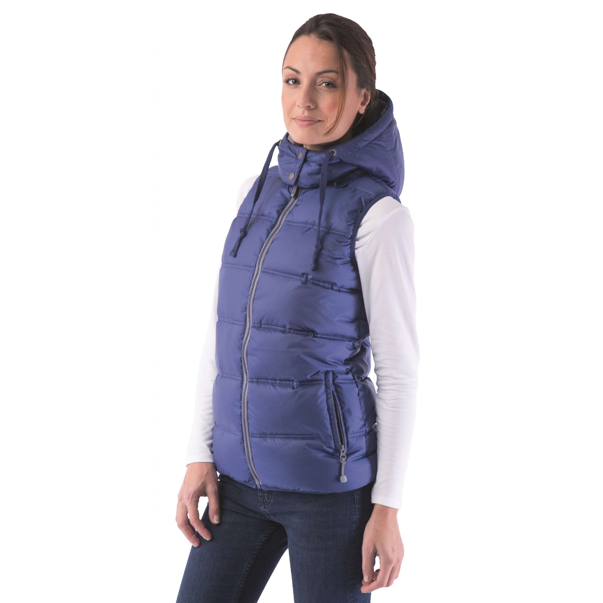 Bodywarmer duvet doudoune sans manches FEMME - JN1061 - noir