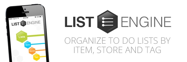 LIST Engine iOS App - Organize lists by item, store and tag|Download LIST Engine in the App Store